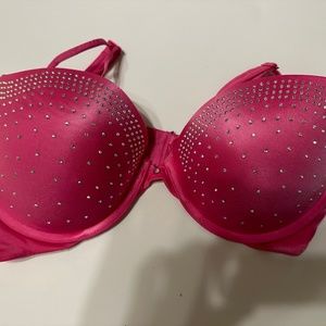 Jeweled Hot Pink Victoria’s Secret Very Sexy Bra
